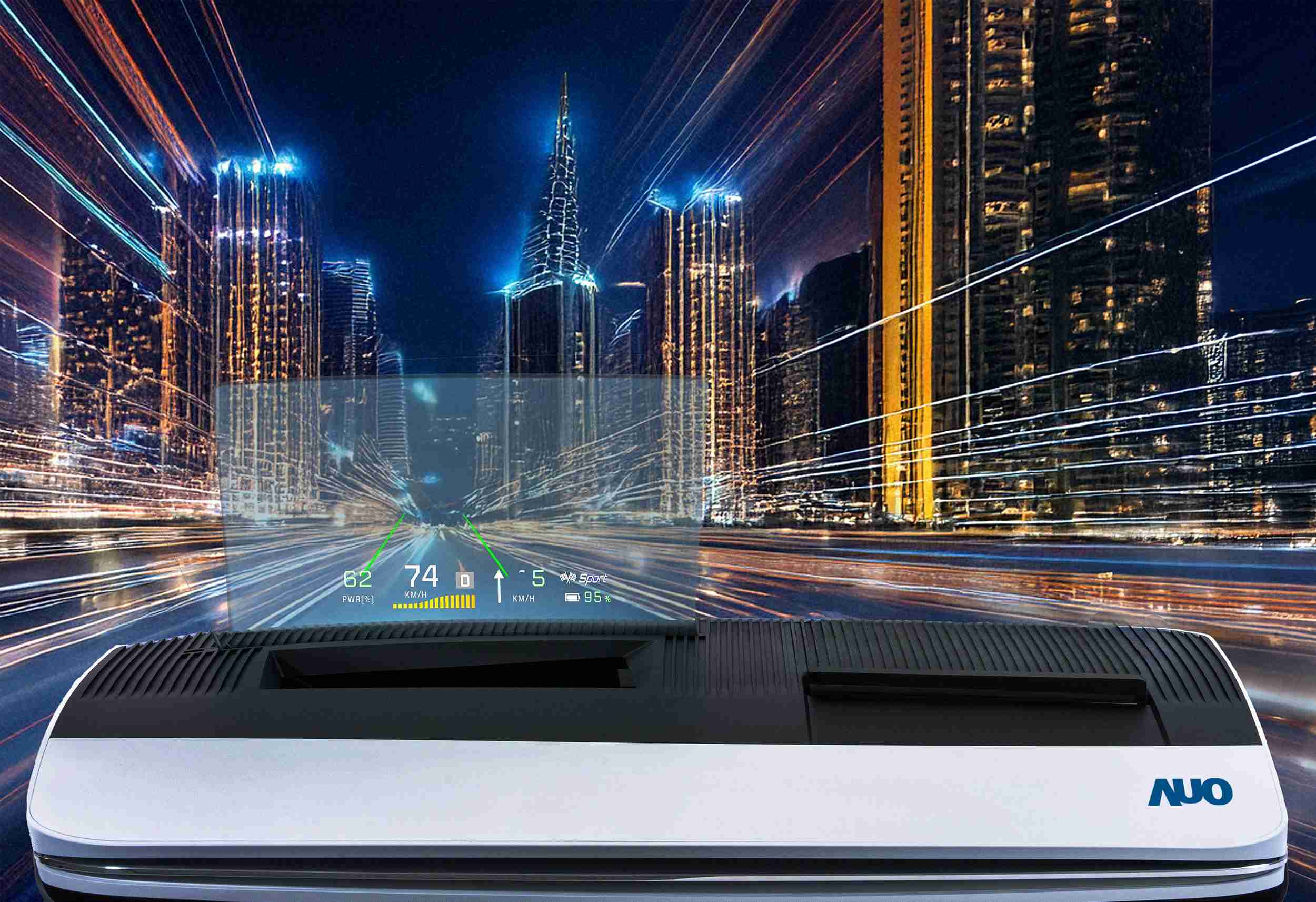 OBPay推出13吋Micro LED抬头显示器，，，提供高入眼亮度、、、高色彩饱和度的显示质量，，，在阳光下或黑暗中都清晰可见，，，，并利用Micro LED模块体积小的优势，，解决车用空间有限的痛点